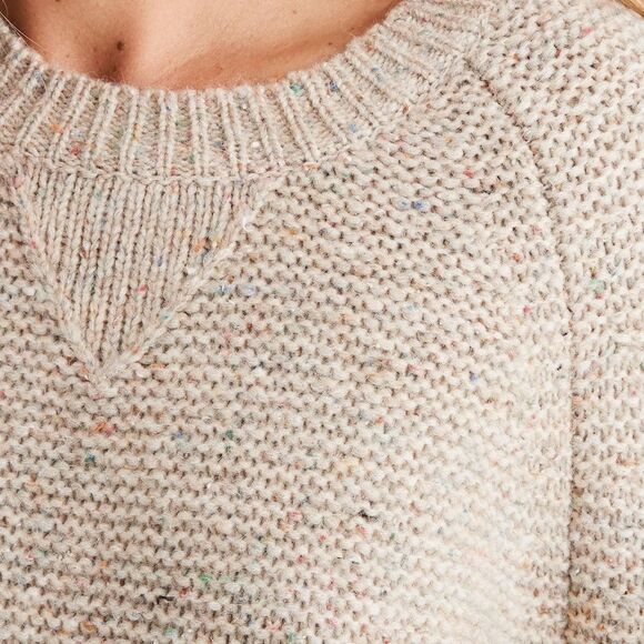 Madewell Flecked Wide Sleeve Alpaca Silk Chunky Knit Sweater Sz XS - Picture 4 of 11